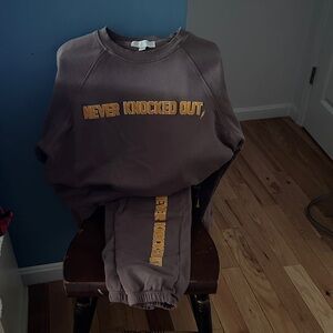 Spiritual Gangster Brown Set with Yellow Text